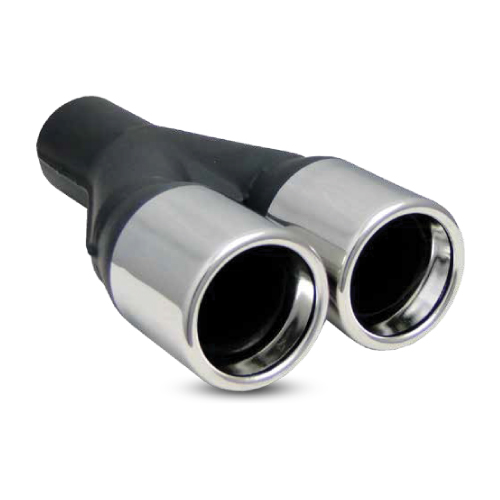PONTEIRA DE ESCAPE INOX DUPLA - INT. 50MM | EXT. 70MM x 2