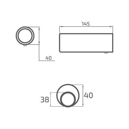 PONTEIRA DE ESCAPE INOX REDONDA - INT. 38-40MM | EXT. 40MM