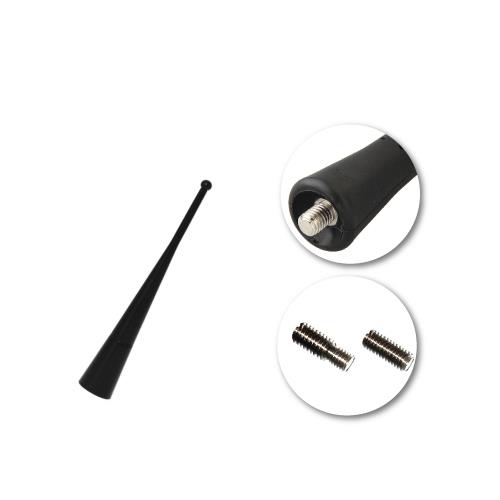 HASTE ANTENA  ALUMINIO PRETA 10CM 5/6MM (4018.1)