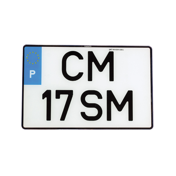 PLACA ACRÍLICA BRANCA – P/ AUTOMÓVEIS (340*220)