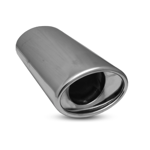 PONTEIRA DE ESCAPE INOX OVAL - INT. 57MM | EXT. 80X120MM