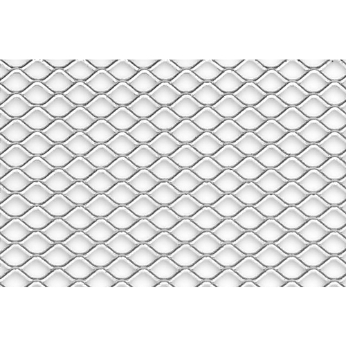 TIRA REDE ALUMINIO HEXAGONAL ESTREITA CROMADA - 0.30X1m