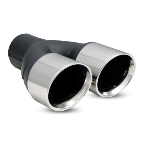 PONTEIRA DE ESCAPE INOX DUPLA DIREITA - INT. 60MM | EXT. 76MM X 2