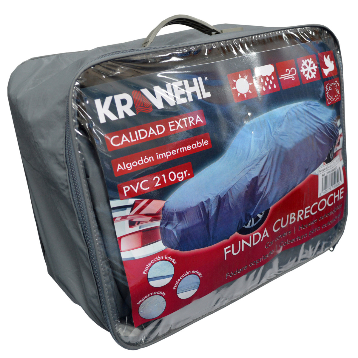 COBERTURA PARA AUTOMÓVEL PREMIUM PVC | TAMANHO XL - (455 x 178 x 145 cm)