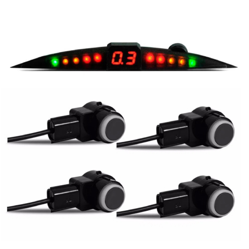 SENSORES ESTACIONAMENTO TRASEIROS TECHONE PRIME OEM 16MM - C/ DISPLAY