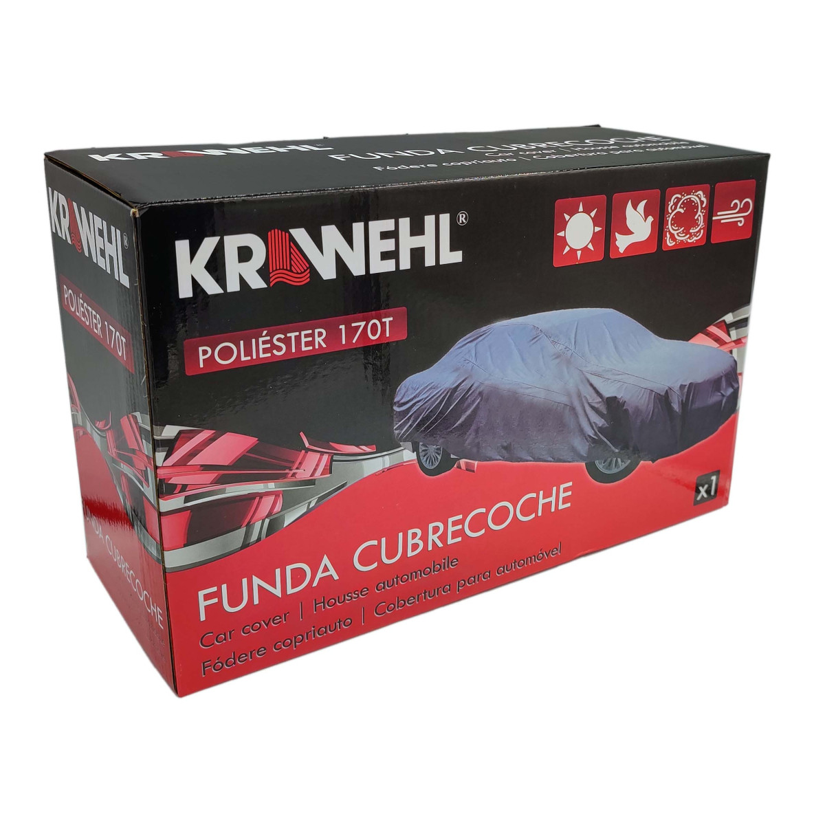 COBERTURA PARA AUTOMÓVEL POLIESTER | TAMANHO 4XL (485 x 196 x 185 cm)