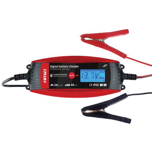 CARREGADOR BATERIAS DIGITAL AMIO 6V/12V - 2A/4A - DVL DBC-4A
