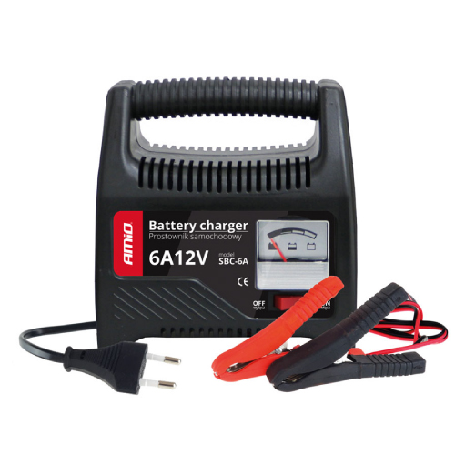 CARREGADOR BATERIAS C/INDICADOR - 12V SBC-6A