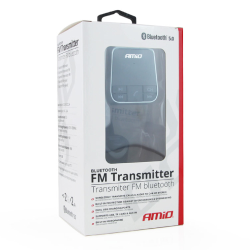 TRANSMISSOR BLUETOOTH FM COM CARREGADOR 2.4A BT-01