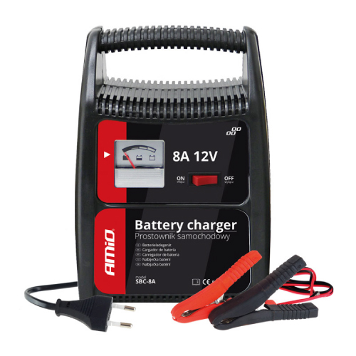 CARREGADOR BATERIAS C/INDICADOR - 12V SBC-8A