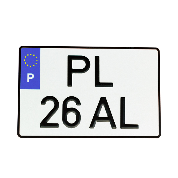 PLACA MATRICULA ALUMINIO QUADR S/ANO 340*220 DGVM 