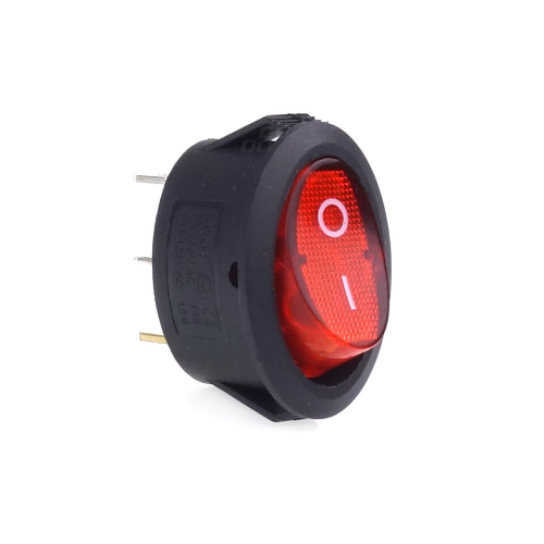INTERRUPTOR ON/OFF OVAL VERMELHO 12/230V