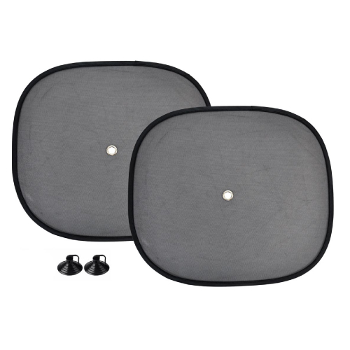 CORTINA LATERAL - REDE NYLON PRETA - 44X38CM - 2 PEÇAS