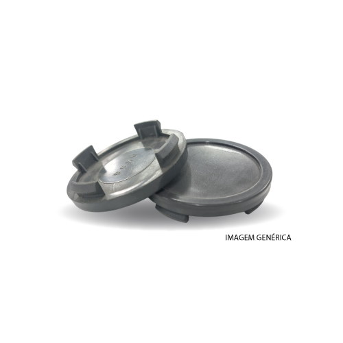 TAMPA PLÁSTICA CINZA PARA CENTRO DE JANTES - 62MM