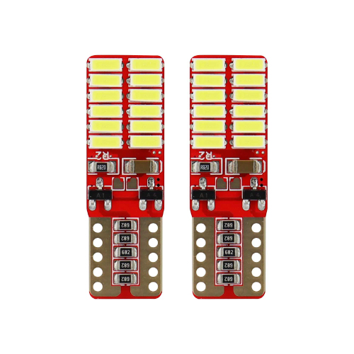 LED CANBUS 24SMD 4014 T10e W5W 12/24V - BRANCO