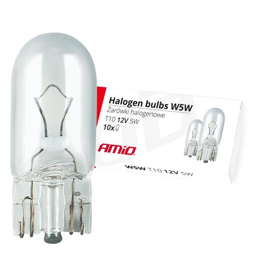 LAMPADA HALOGENIO T10W5W W2.1X9.5D 12V CX. 10