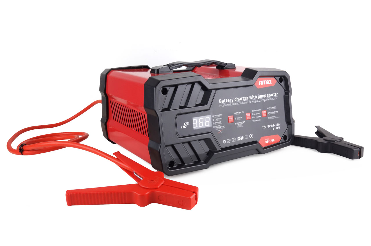 CARREGADOR DE BATERIAS 12A 6/12V 75AH