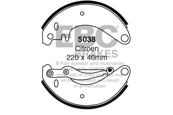 EBC - CINTAS / MAXILAS (FRENTE) - 5038