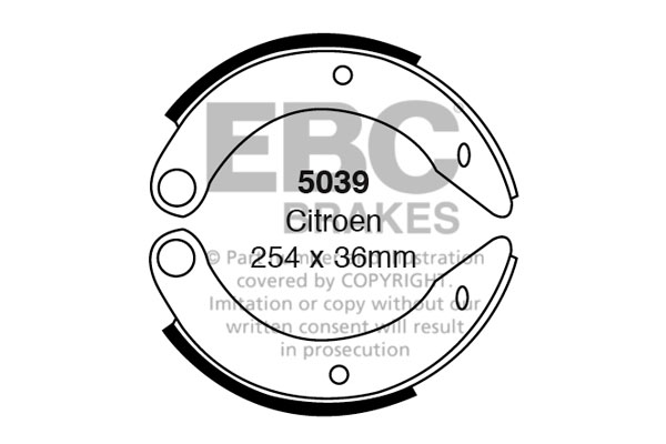 EBC - CINTAS / MAXILAS (TRAS) - 5039